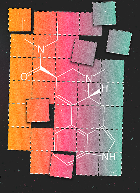 The LSD molecule - lysergic acid diethylamide